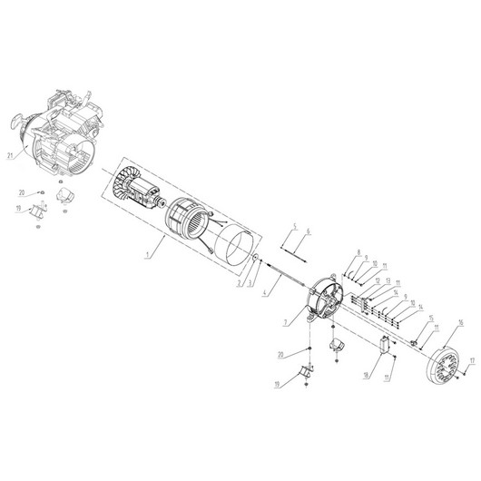 Ротор, статор и АВР Champion GG3300